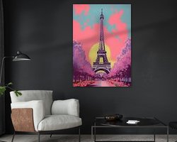 Paris Poster Pop Art by Niklas Maximilian on canvas, poster